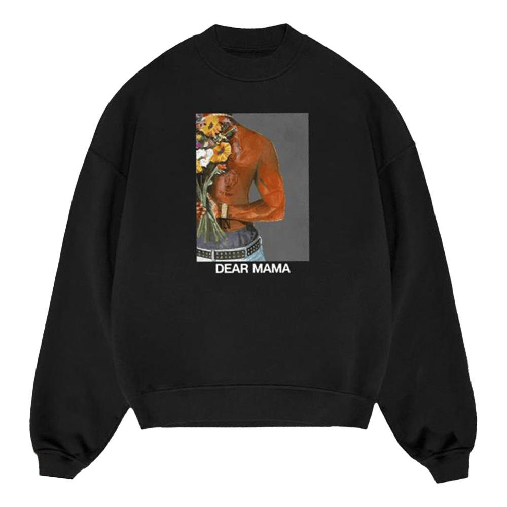 Official 2pac Merch Dear Mama Black Sweatshirt Gifts For Father In Law-1 Official 2pac Merch Dear Mama Black Sweatshirt Gifts For Father In Law-1