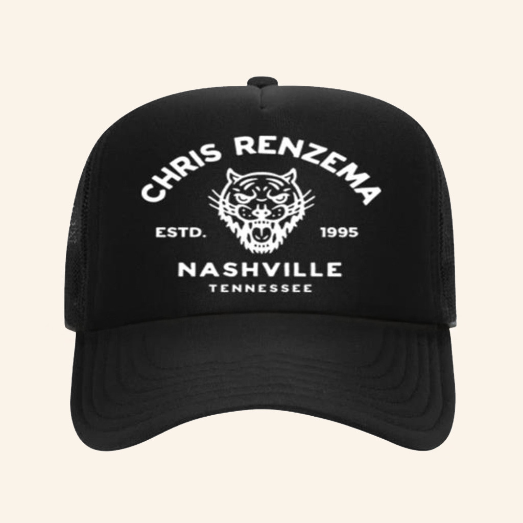 Official Chris Renzema Store Merch Chris Renzema Tiger Trucker Hat-1