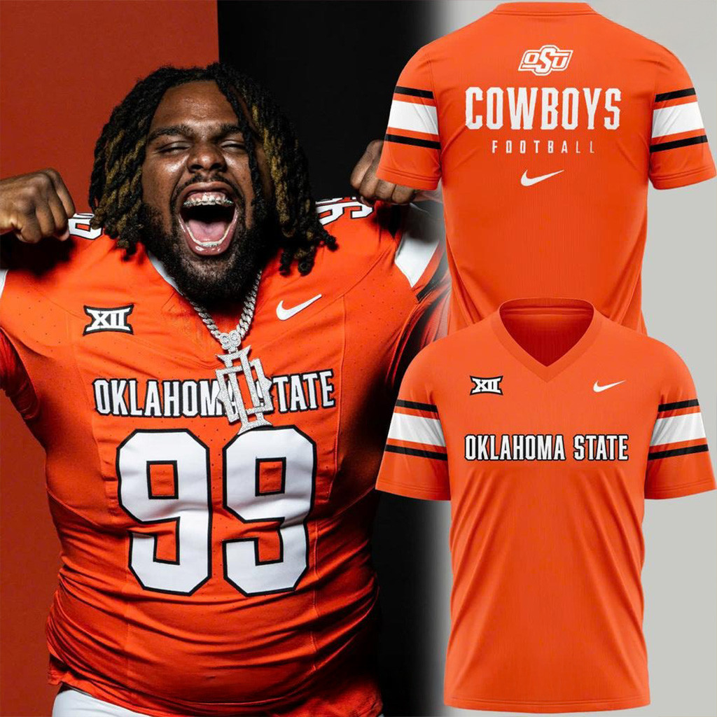 Official Oklahoma State Football 2025 T-Shirt Fan Merch Football Fan Gift Ideas-1