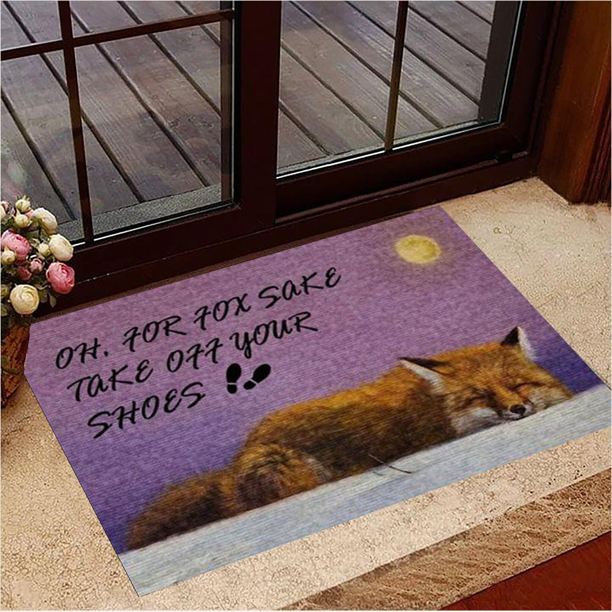 Oh For Fox Sake Take Off Your Shoes Doormat Indoor Door Mats Housewarming Gifts Gifts For Fans-1