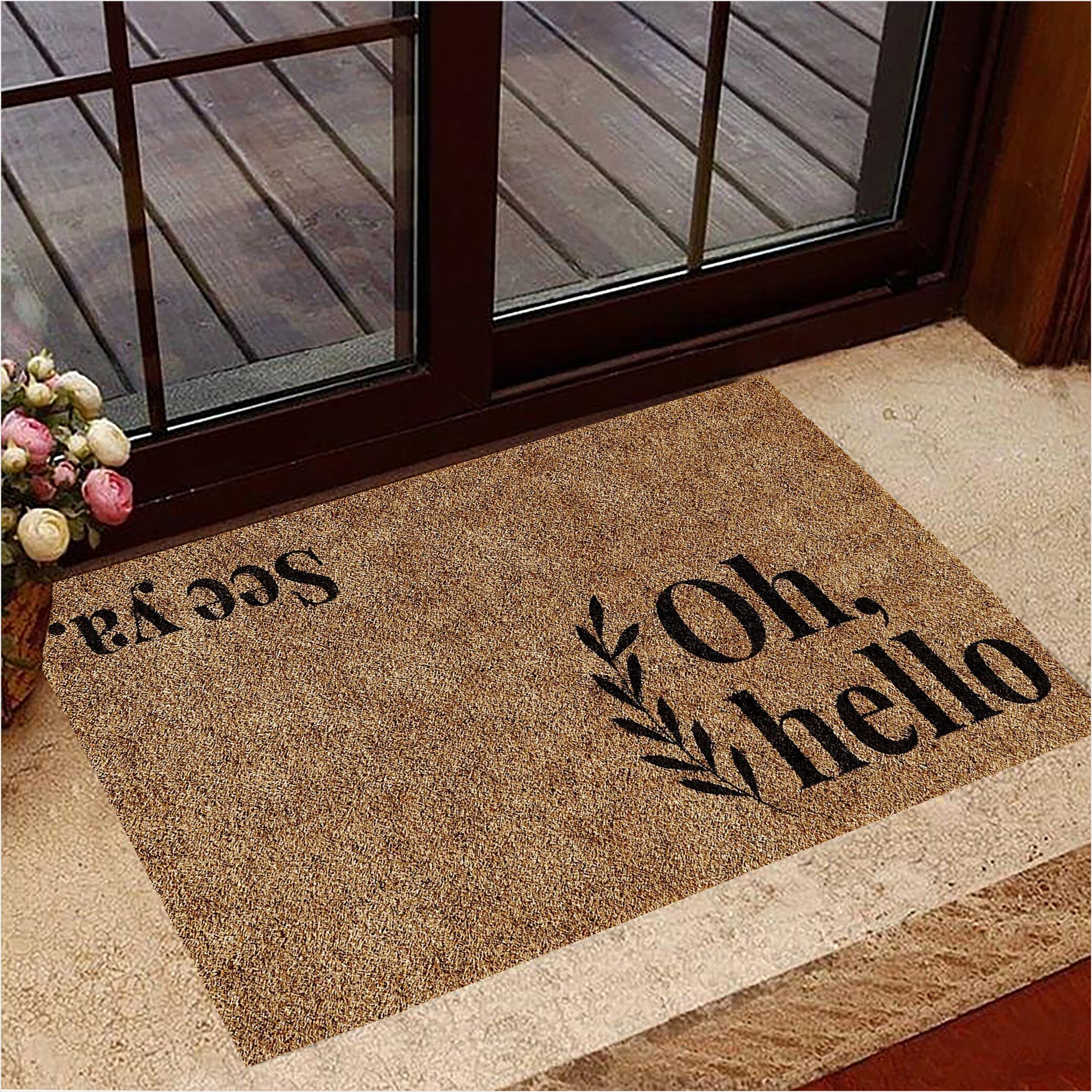 Oh Hello See Ya Doormat Hello Goodbye Doormat For Front Door Home Mat Gifts For Best Friend-1