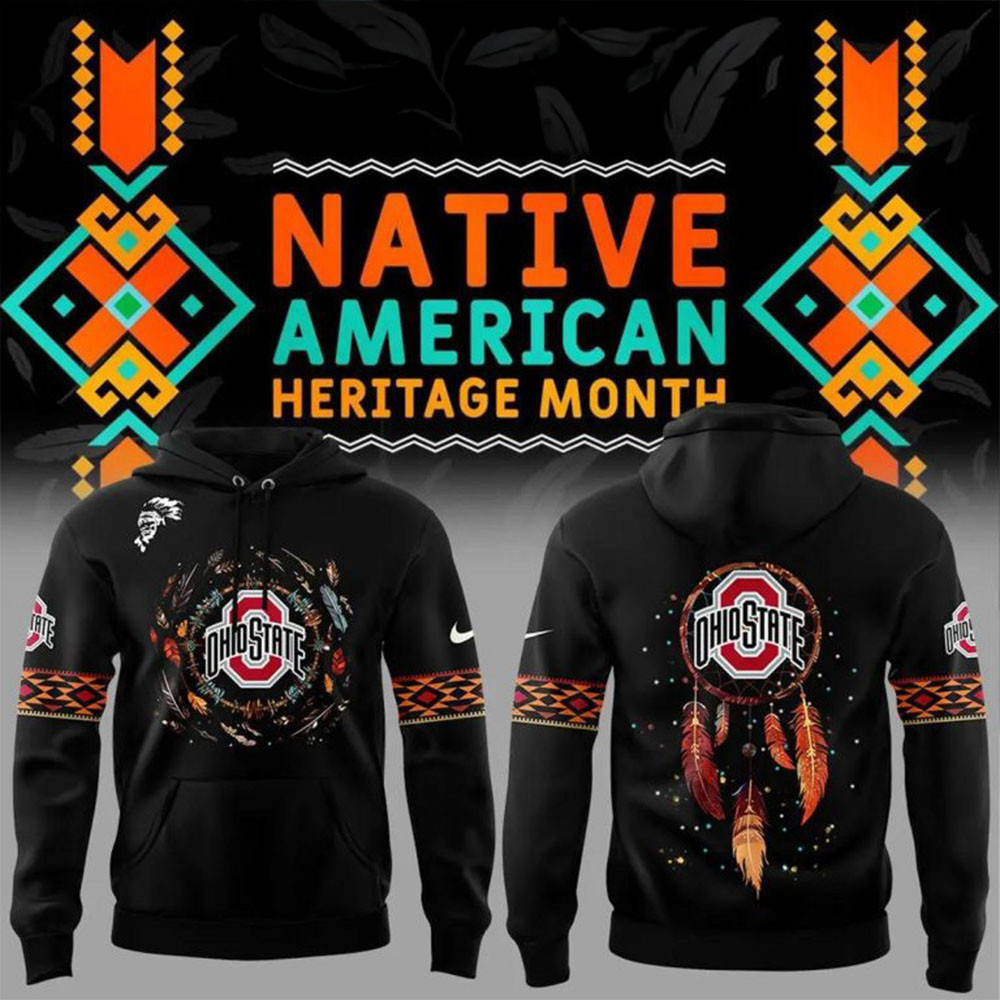 Ohio State Buckeyes Football Native American Heritage Month 2024 Hoodie Buckeyes Merch-1