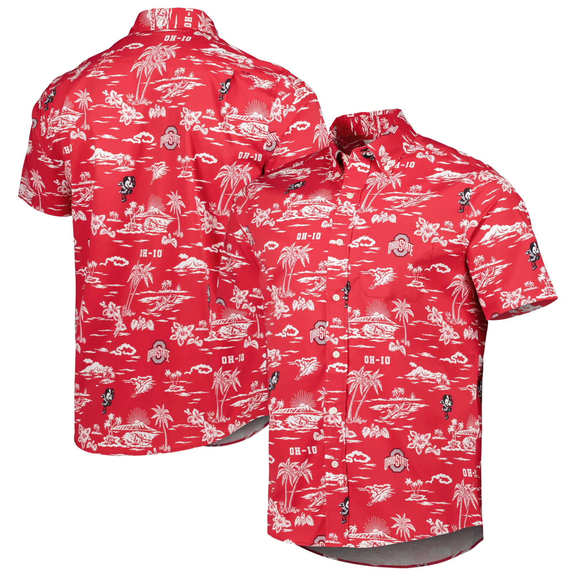 Ohio State Buckeyes Hawaiian Shirt NCAA Aloha Shirt Unique Gifts For Football Lovers-1