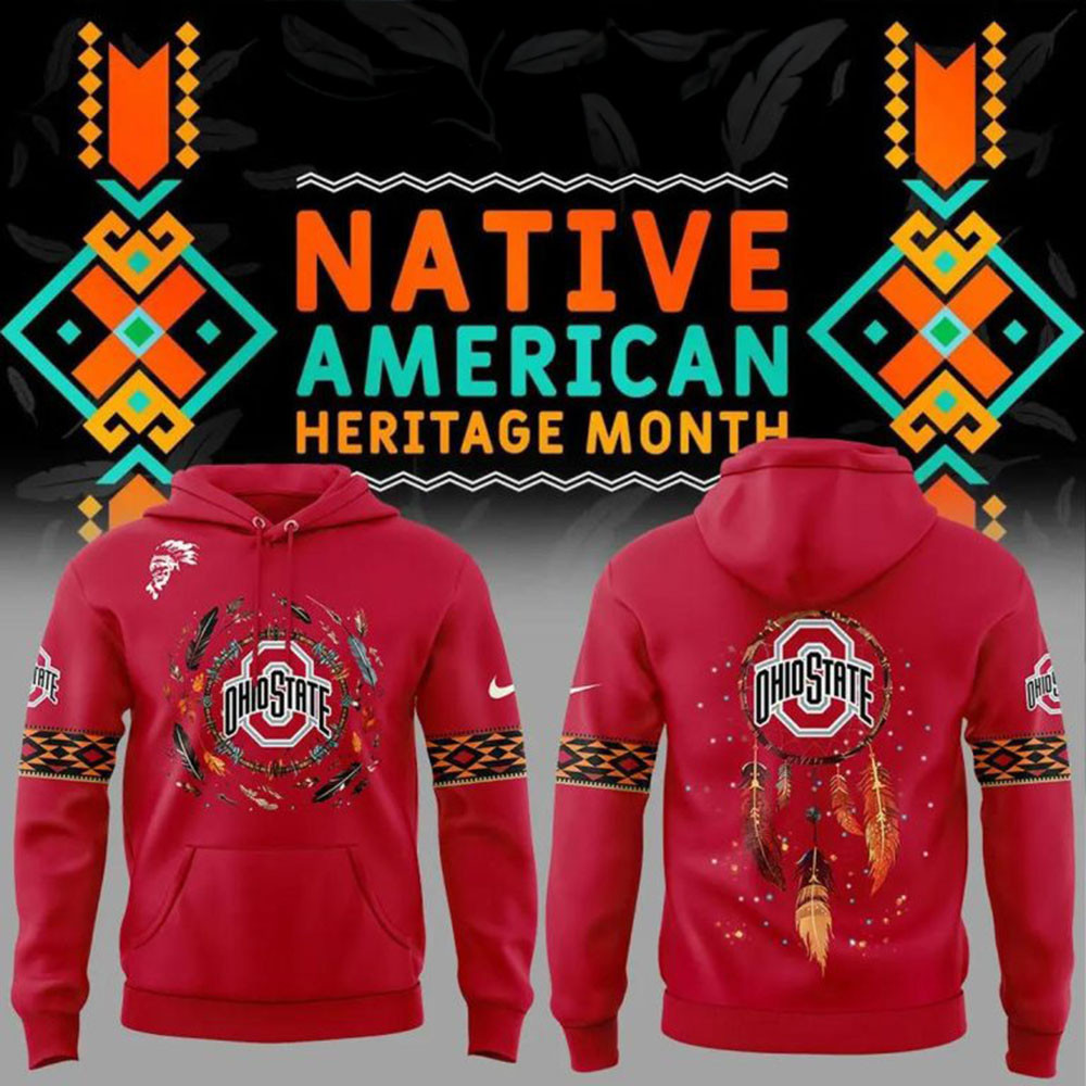 Ohio State Buckeyes Honoring Native American Heritage Month 2024 Hoodie Father's Day Gifts-1