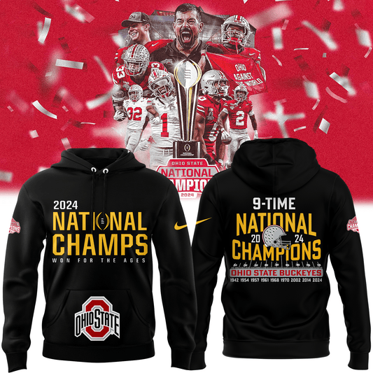 Ohio State Buckeyes NCAA National Champions Hoodie Best Football Gifts-1