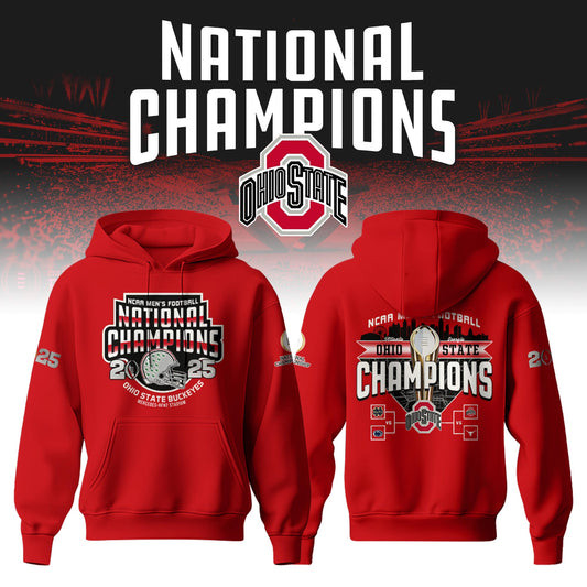 Ohio State Buckeyes NCAA National Champions Hoodie Football Related Gifts-1