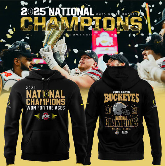 Ohio State Buckeyes NCAA National Champions Hoodie Presents For Husband-1