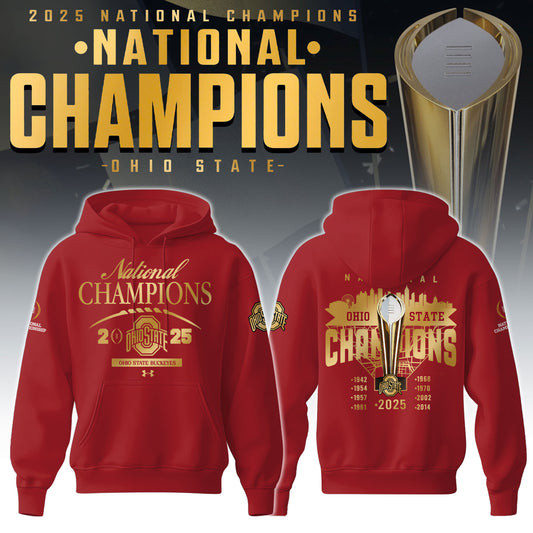 Ohio State Buckeyes NCAA National Champions Hoodie Unique Gifts For Friends-1