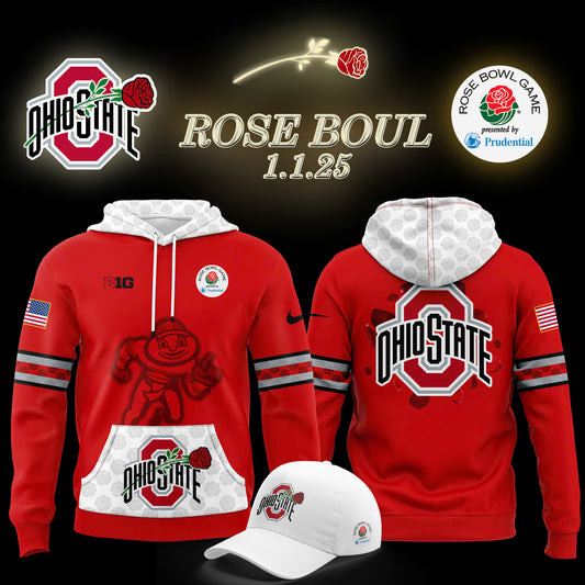 Ohio State Buckeyes Rose Bowl Game 2025 Hoodie Gift Ideas For Football Lovers-1