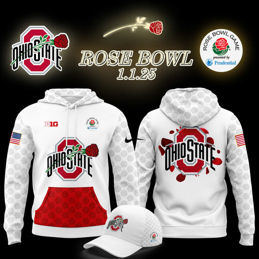 Ohio State Buckeyes Rose Bowl Game 2025 Hoodie Unique Gifts For Football Lovers-1