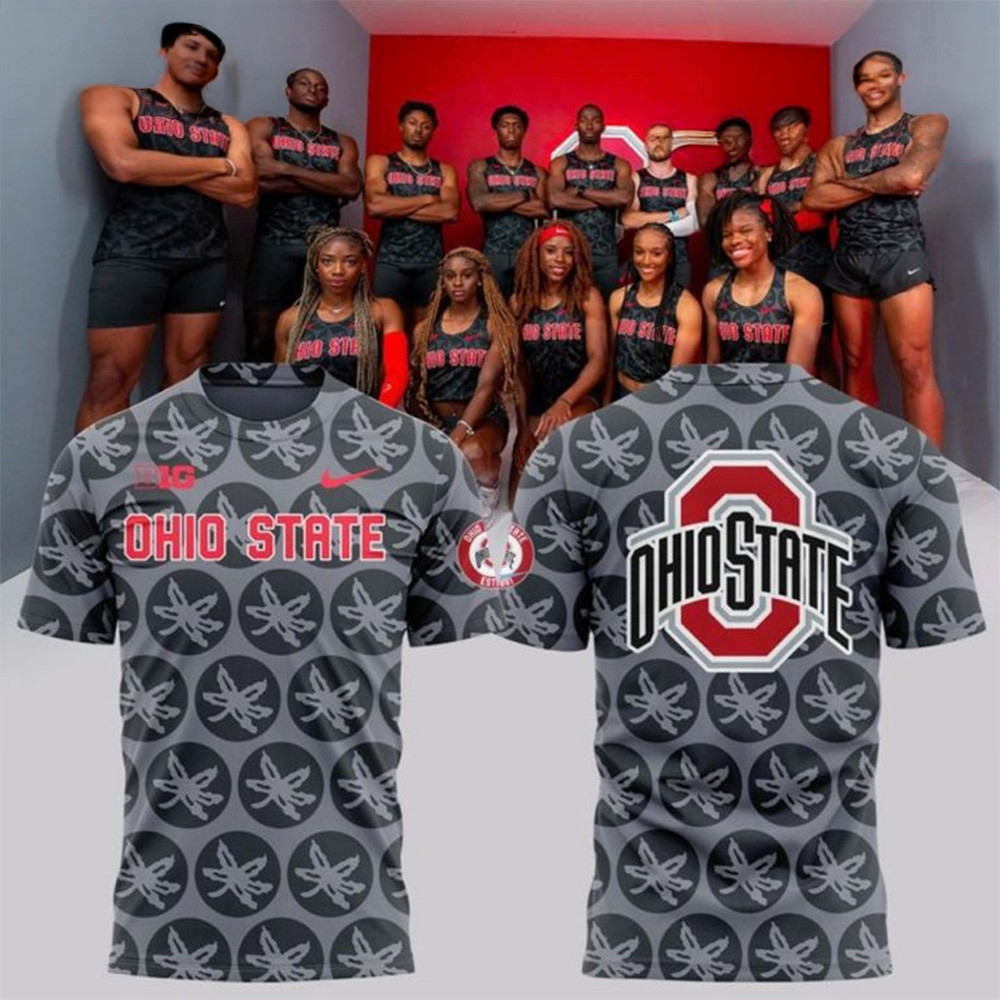 Ohio State Buckeyes Track And Field State Championships Shirt 2025 Ohio State Buckeyes Merch-1