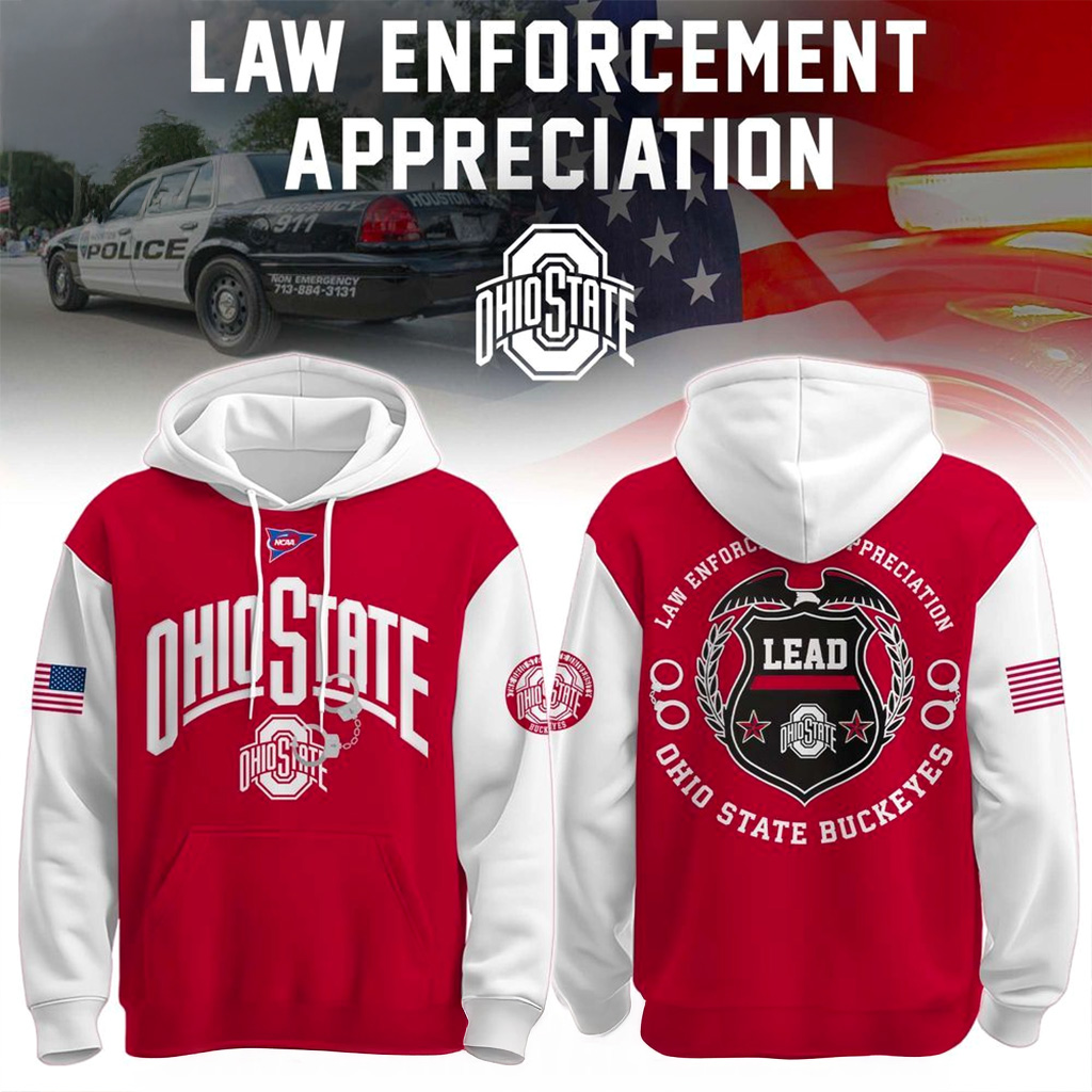 Ohio State Buckeyes x Law Enforcement Appreciation Day Hoodie Buckeyes Merch Gifts For Fans-1