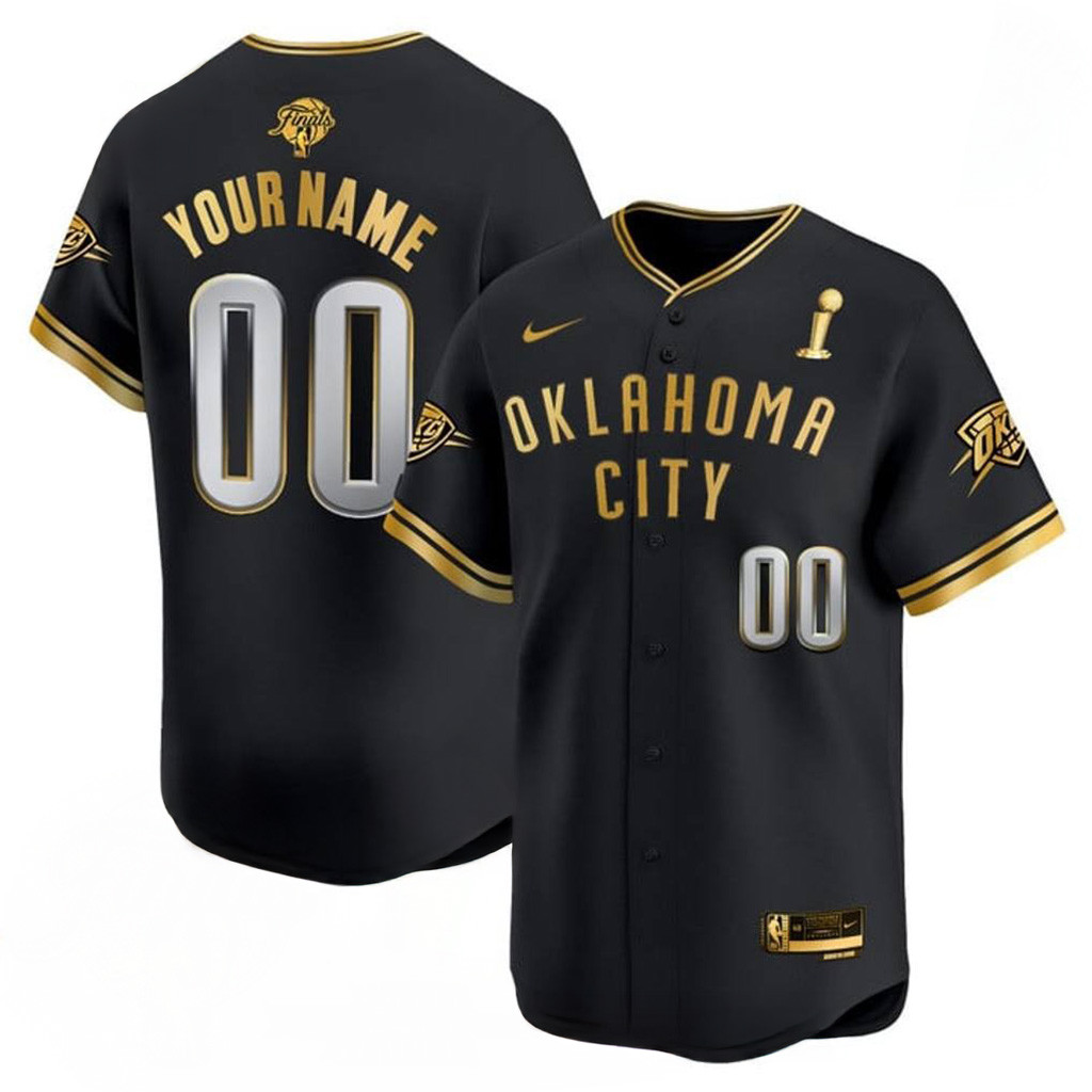 Oklahoma City Thunder 2025 Champions Special Edition Baseball Jersey-1