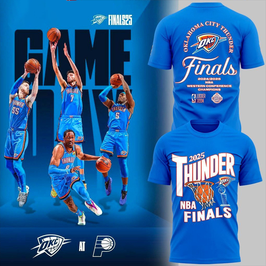 Oklahoma City Thunder 2025 NBA Finals Special T-Shirt OKC Merch Gifts For Basketball Fan-1