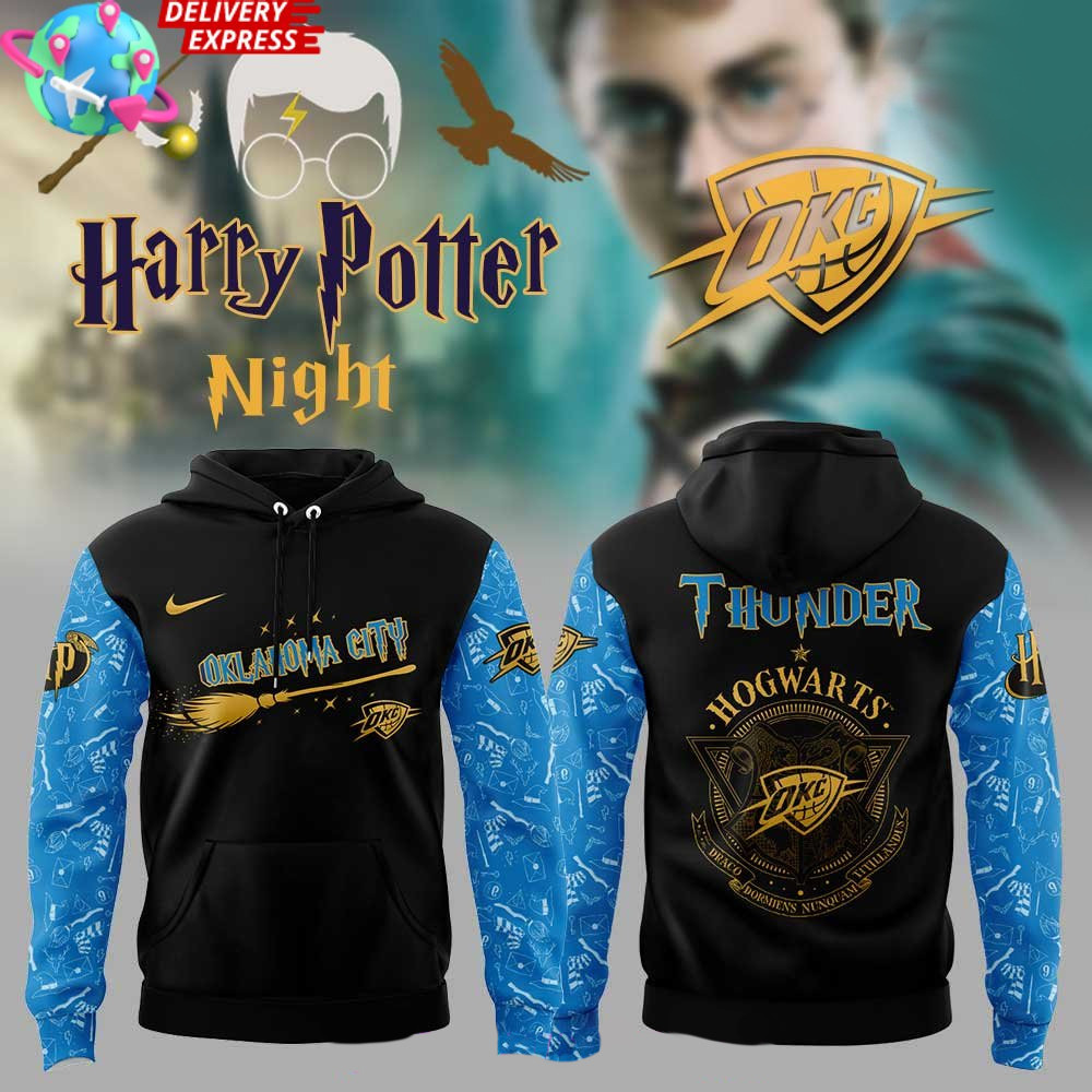 Oklahoma City Thunder Harry Potter Night Special Hoodie Thunder Merch Fathers Day Gifts For Him-1