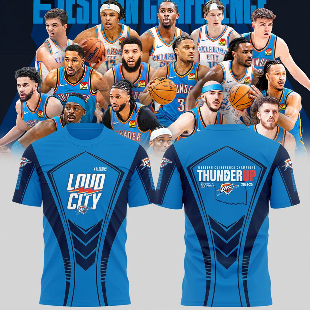 Oklahoma City Thunder Loud City NBA Finals Champions Shirt OKC Merch Gift For Husband-1