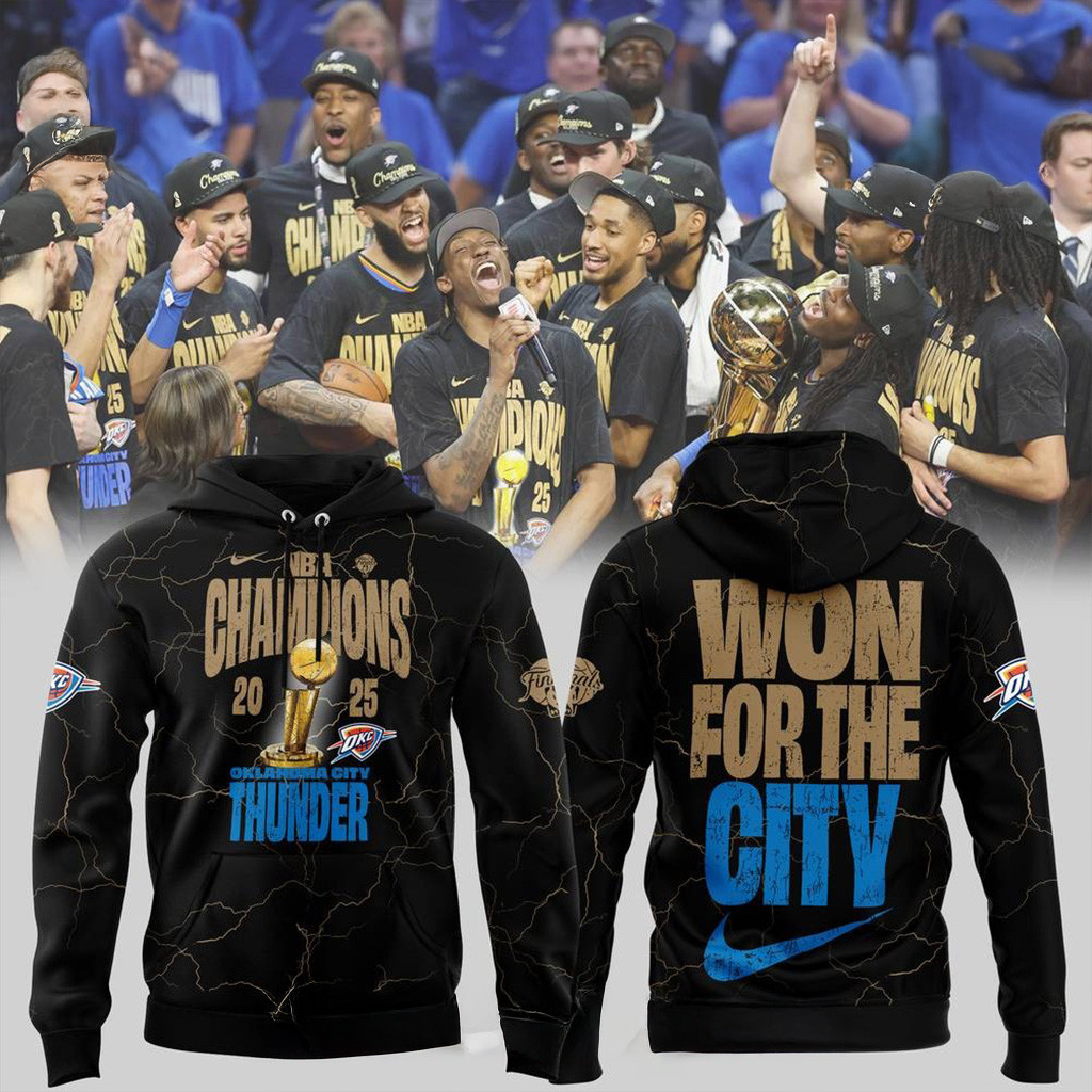 Oklahoma City Thunder NBA Champions Hoodie Won For The City Special Hoodie OKC Merch Dad Gifts-1 Oklahoma City Thunder NBA Champions Hoodie Won For The City Special Hoodie OKC Merch Dad Gifts-1