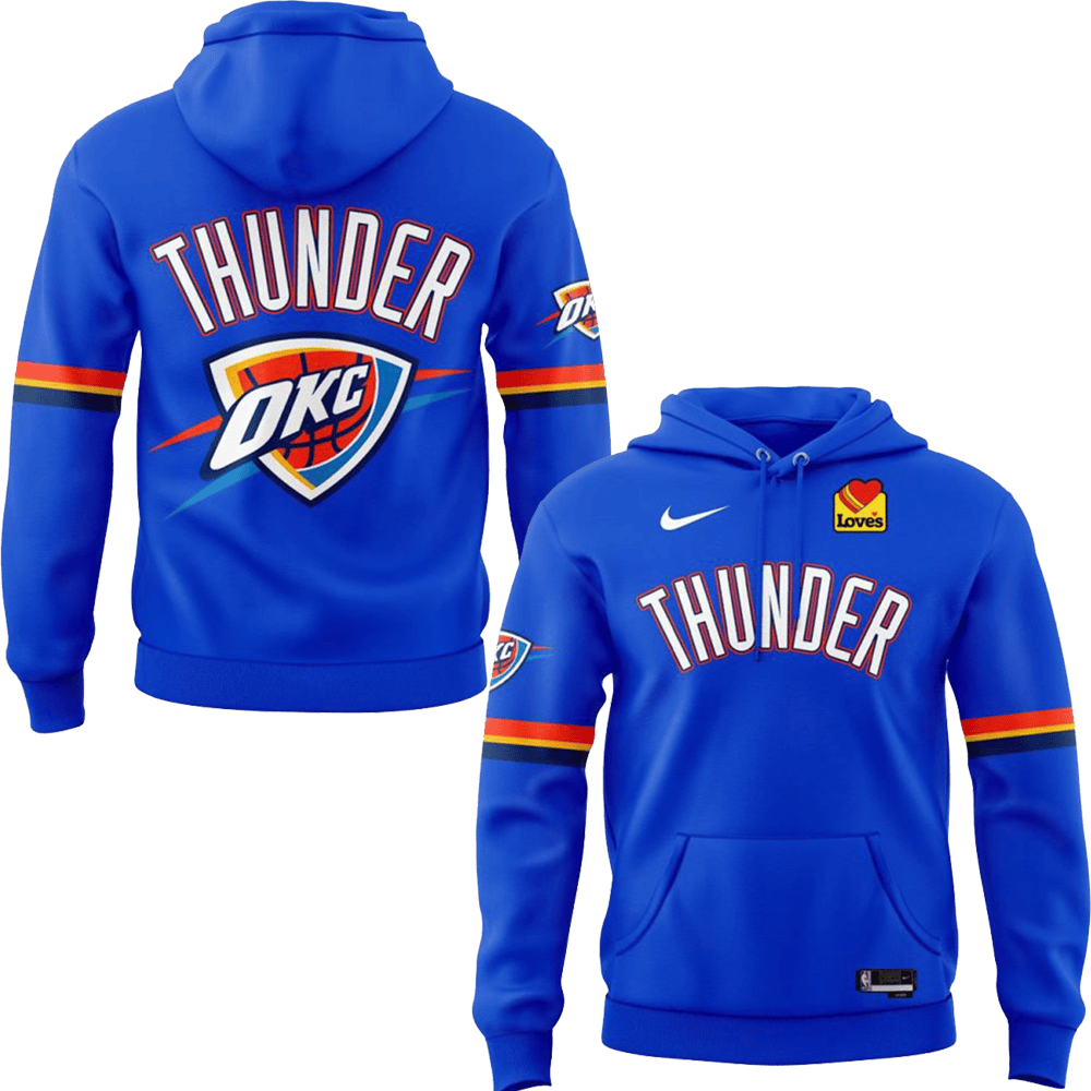 Oklahoma City Thunder Playoffs Clinched 2025 Swingman Hoodie Dad Gifts For Father's Day 2025-1