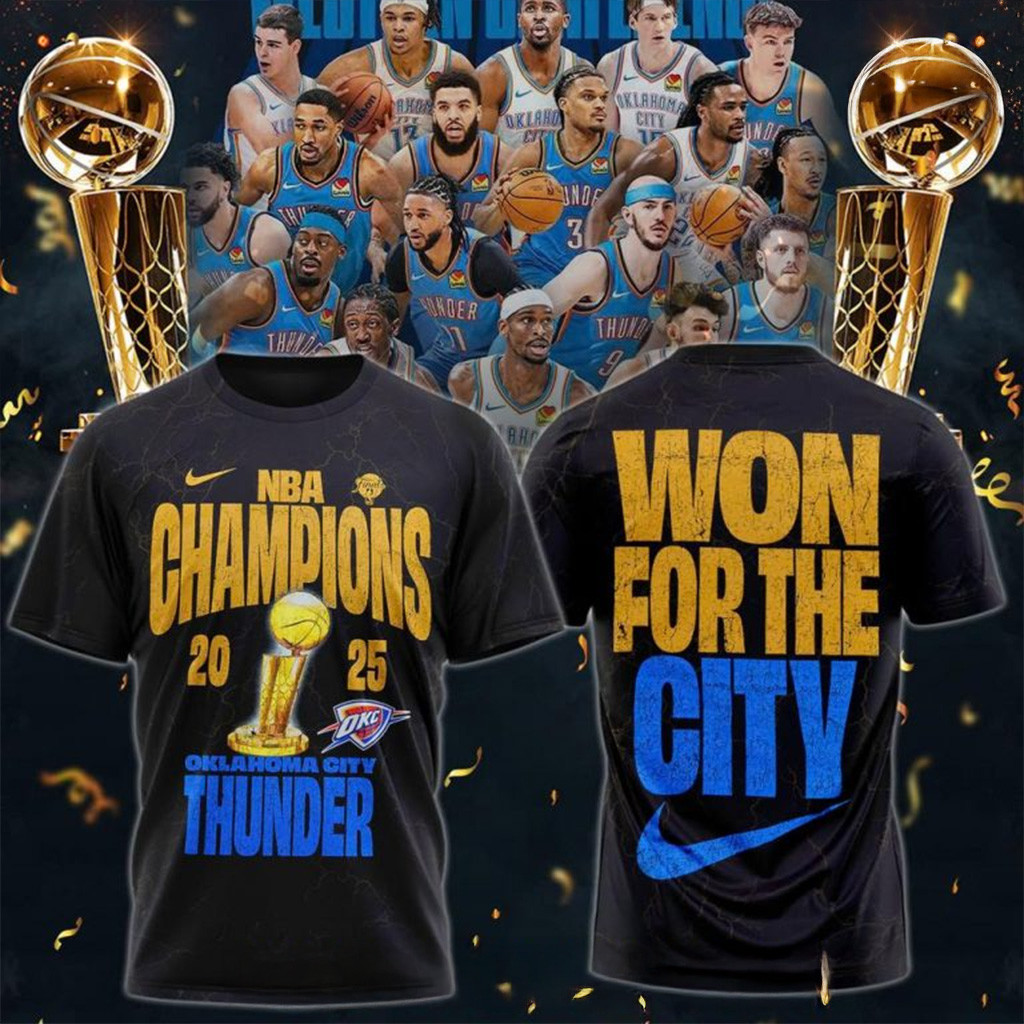 Oklahoma City Thunder Won For The City Special T-Shirt OKC Merch Gifts For Basketball Fan-1