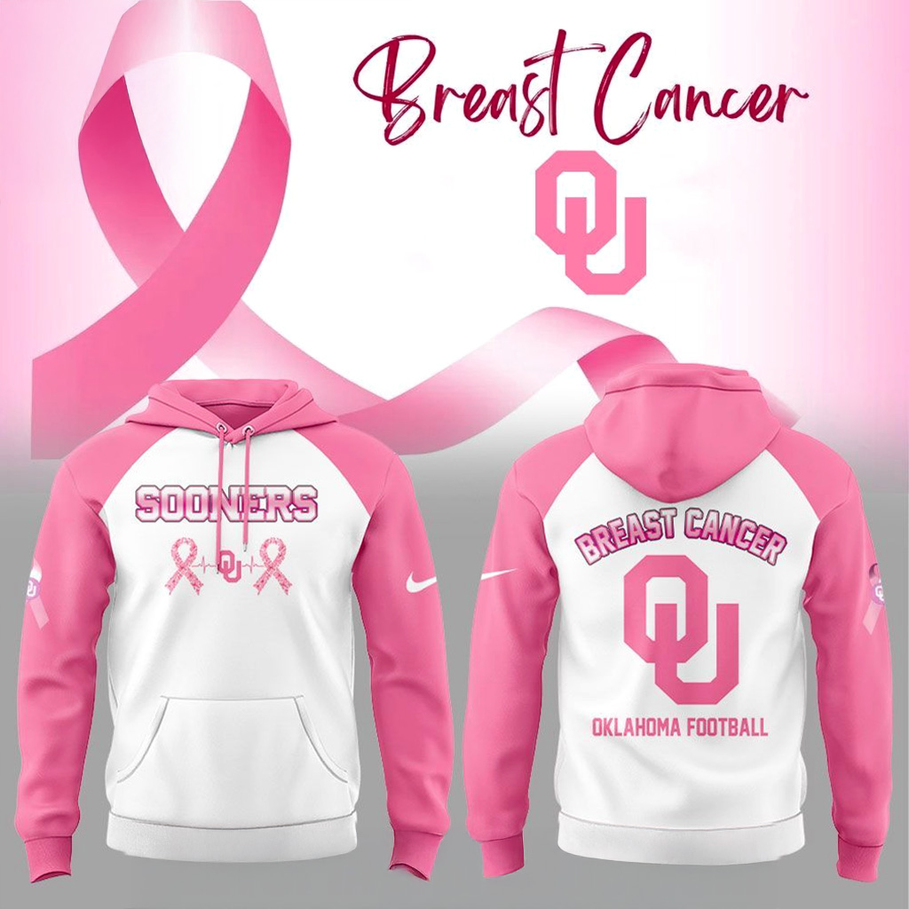 Oklahoma Sooners Cancer Awareness Month 2025 Hoodie Sooners Merch Gift Ideas For Wife-1