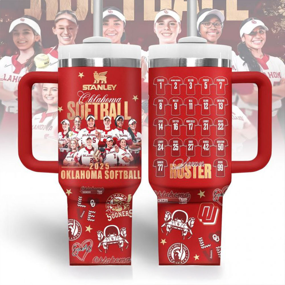 Oklahoma Sooners Softball Roster 2025 Stanley Tumbler Awesome Mother's Day Gifts For Mom-1