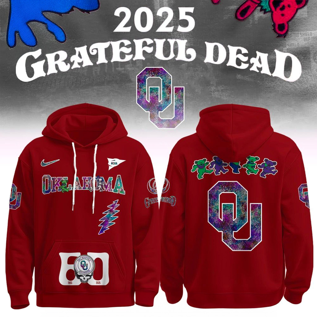 Oklahoma Sooners x Grateful Dead 60th 1965 2025 Hoodie Sooners Merch Gifts For Father-1