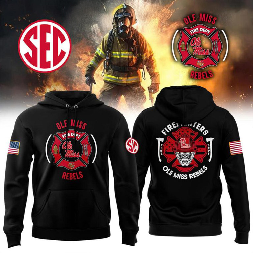 Ole Miss Rebels Night Of 2024 Firefighter Appreciation Celebrate Hoodie Football Lovers Gifts-1