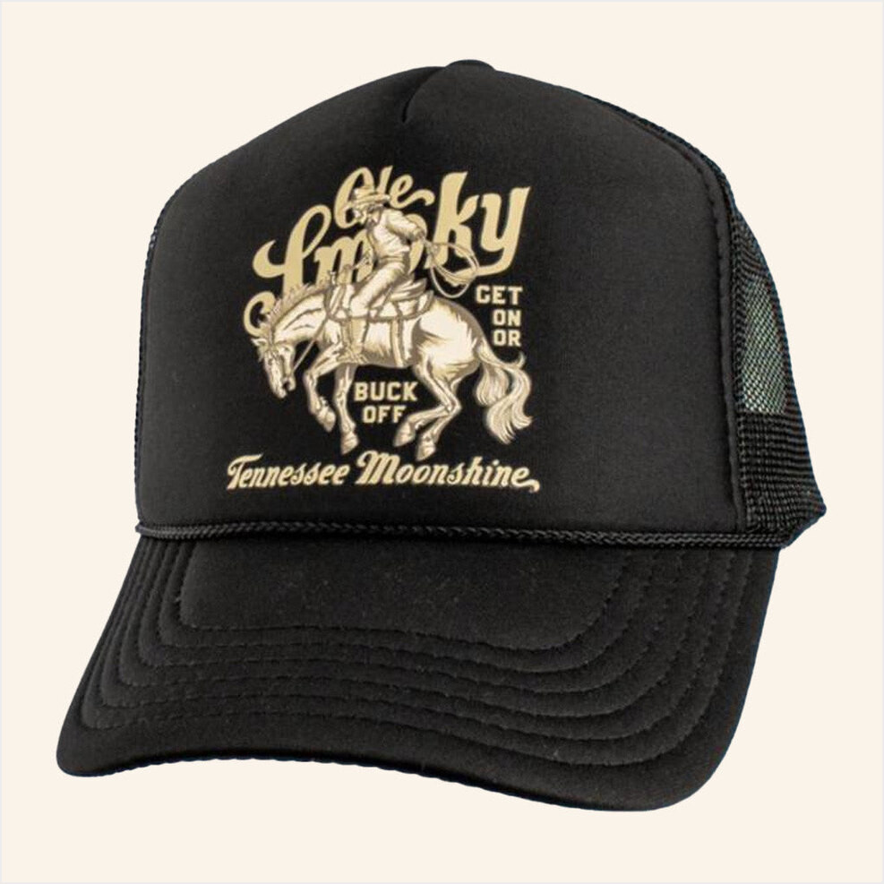 Ole Smoky Merch Skeleton Cowboy Foam Trucker Hat Birthday Gifts For Dudes Gifts For Friends-1
