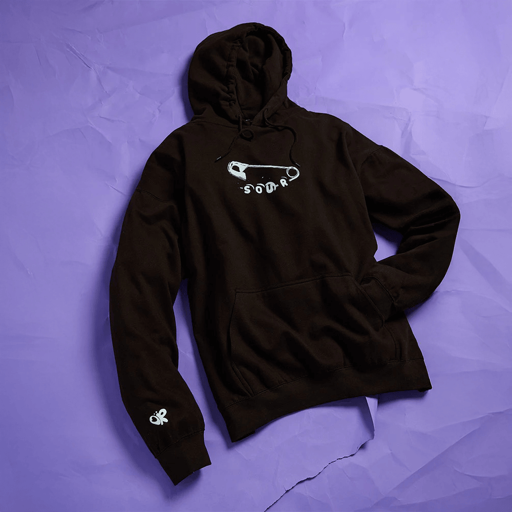 Olivia Rodrigo Merch Olivia Rodrigo Safety Pin Hoodie Father's Day Gifts For Husband-1