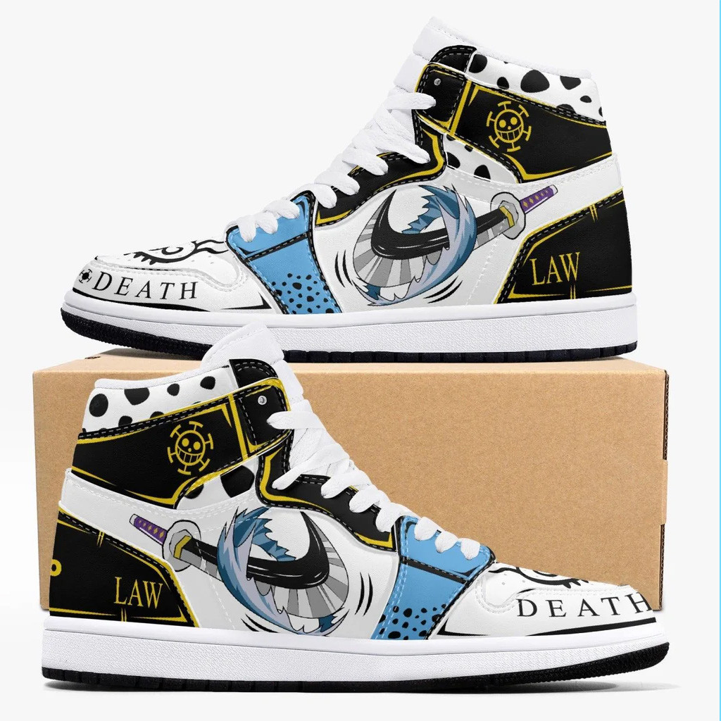 One Piece Trafalgar D Water Law Air Jordan 1 Shoes Gifts For Father-1