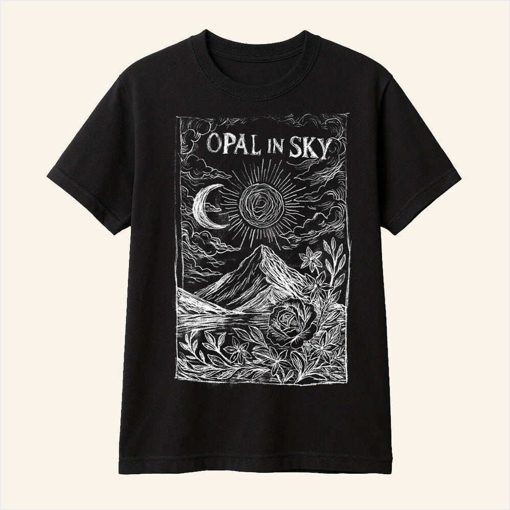 Opalinsky Merch Opal In Sky Merch Opal In Sky Lost Moon By Alyvia Black T-Shirt Him Gifts-1