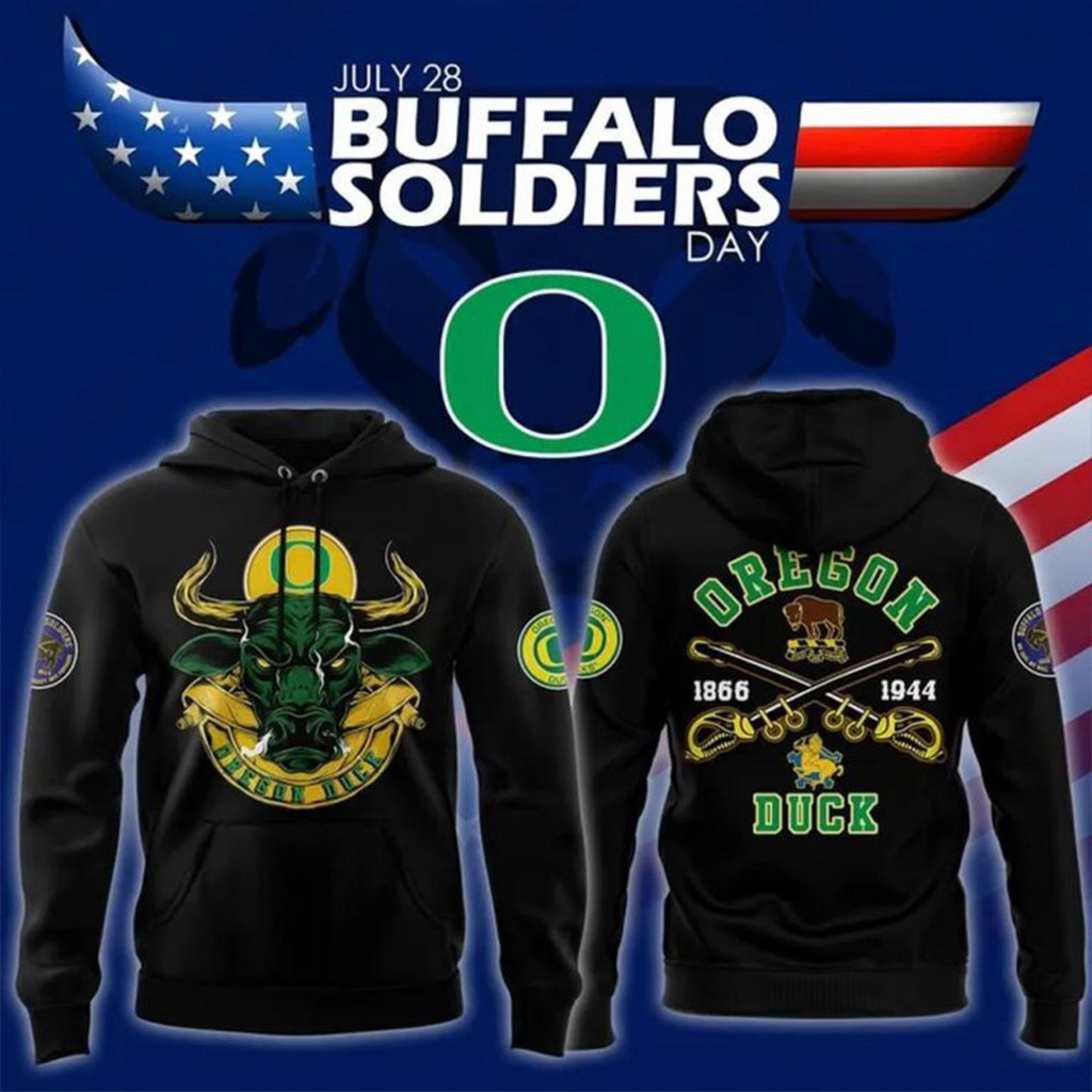 Oregon Ducks Buffalo Soldier Day 2025 Special Hoodie Oregon Ducks Merch Football Fan Gift Ideas-1 Oregon Ducks Buffalo Soldier Day 2025 Special Hoodie Oregon Ducks Merch Football Fan Gift Ideas-1