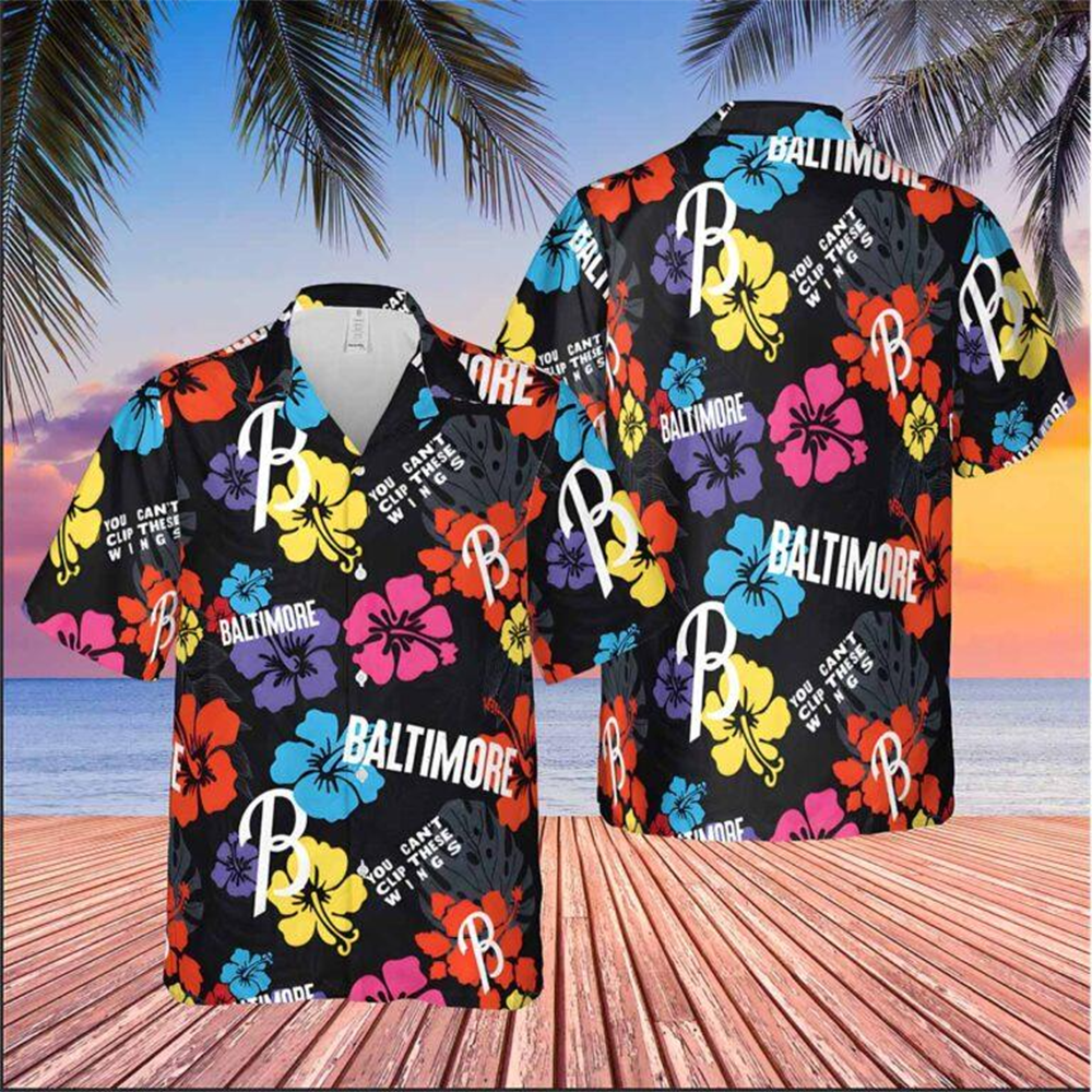 Orioles You Can't Clip These Wings Hawaiian Shirt Baltimore Orioles Merch Gifts For Baseball Fans-1