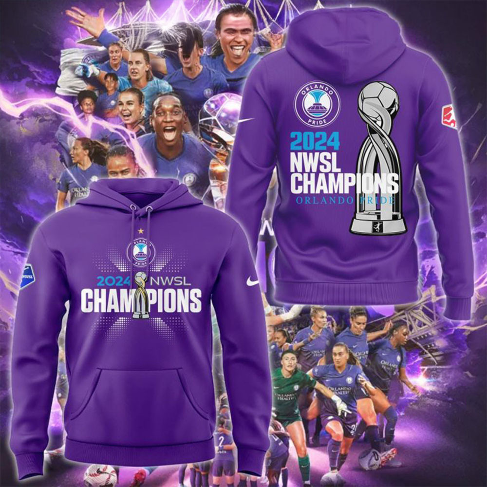 Orlando Pride 2024 NWSL Champions Hoodie Father's Day Presents For Dad Ideas 2025-1