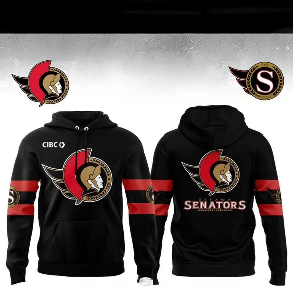 Ottawa Senators Official Team 2025 Hoodie Ottawa Senators Merch Father's Day Present Ideas-1