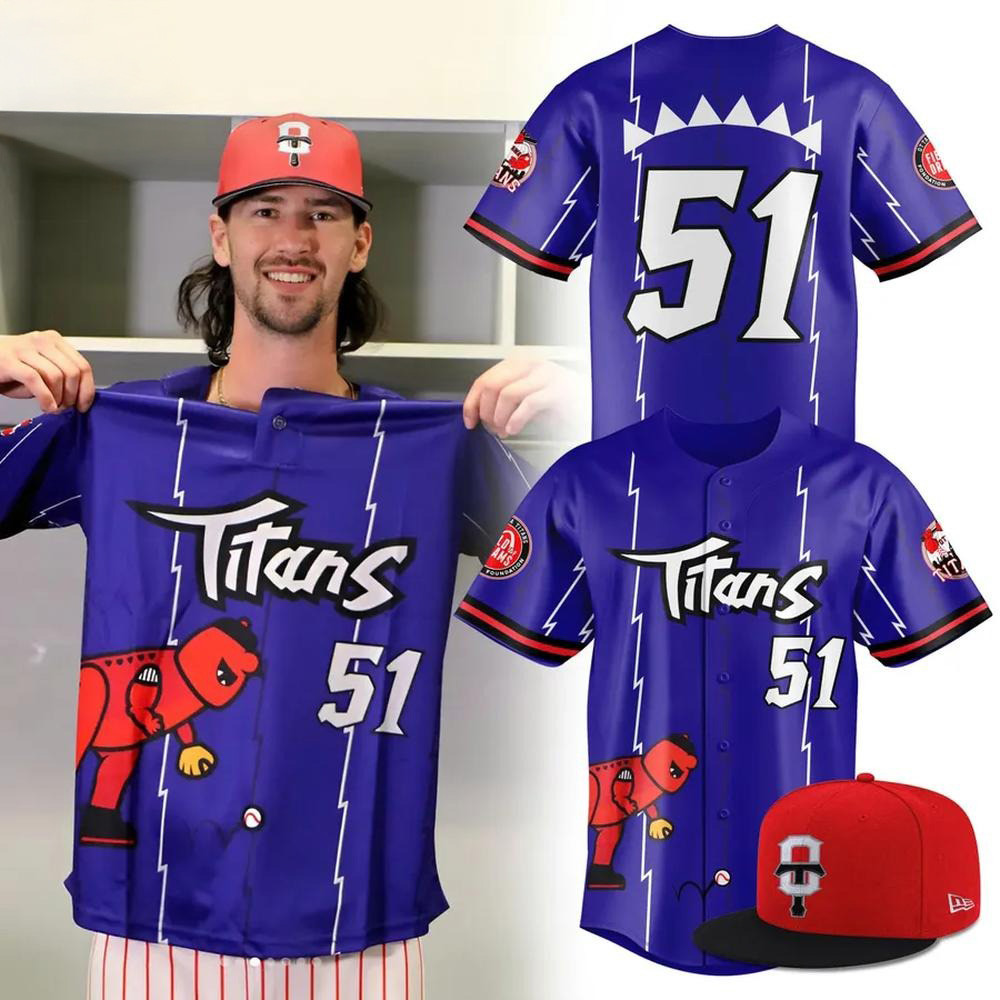 Ottawa Titans Dino Day Limited Edition Baseball Jersey Ottawa Titans Merch Cool Baseball Gifts-1