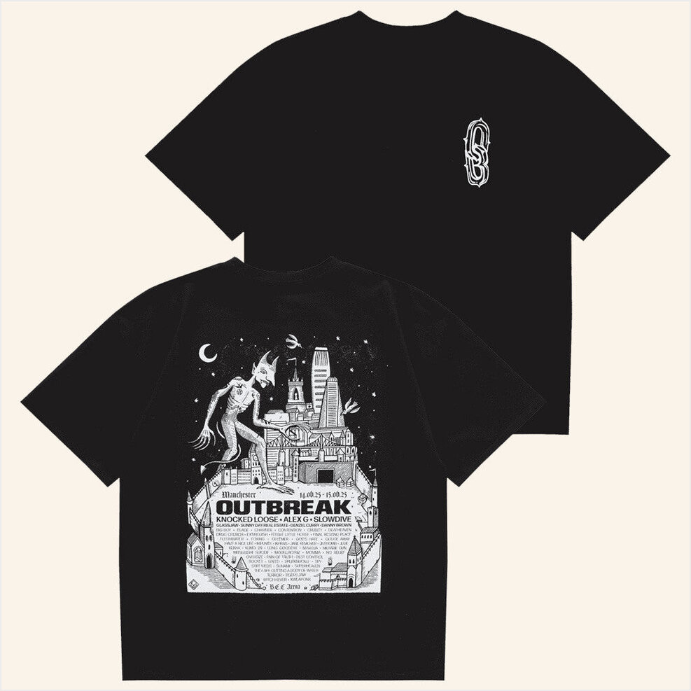 Outbreak Merch Outbreak 25 Manchester Black T-Shirt Gifts For Father Birthday Gifts For Besties-1