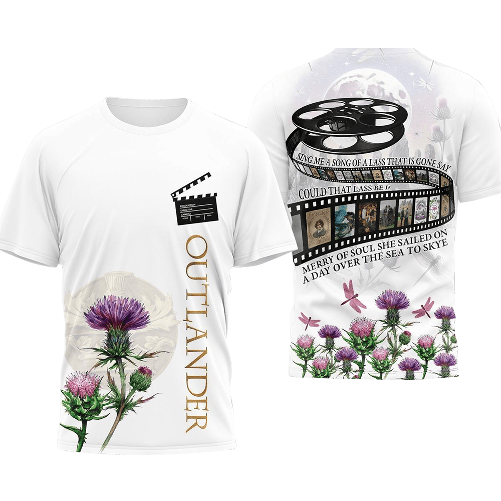 Outlander Sing Me A Song Of A Lass That Is Gone Say T-Shirt Awesome Father's Day Gifts-1