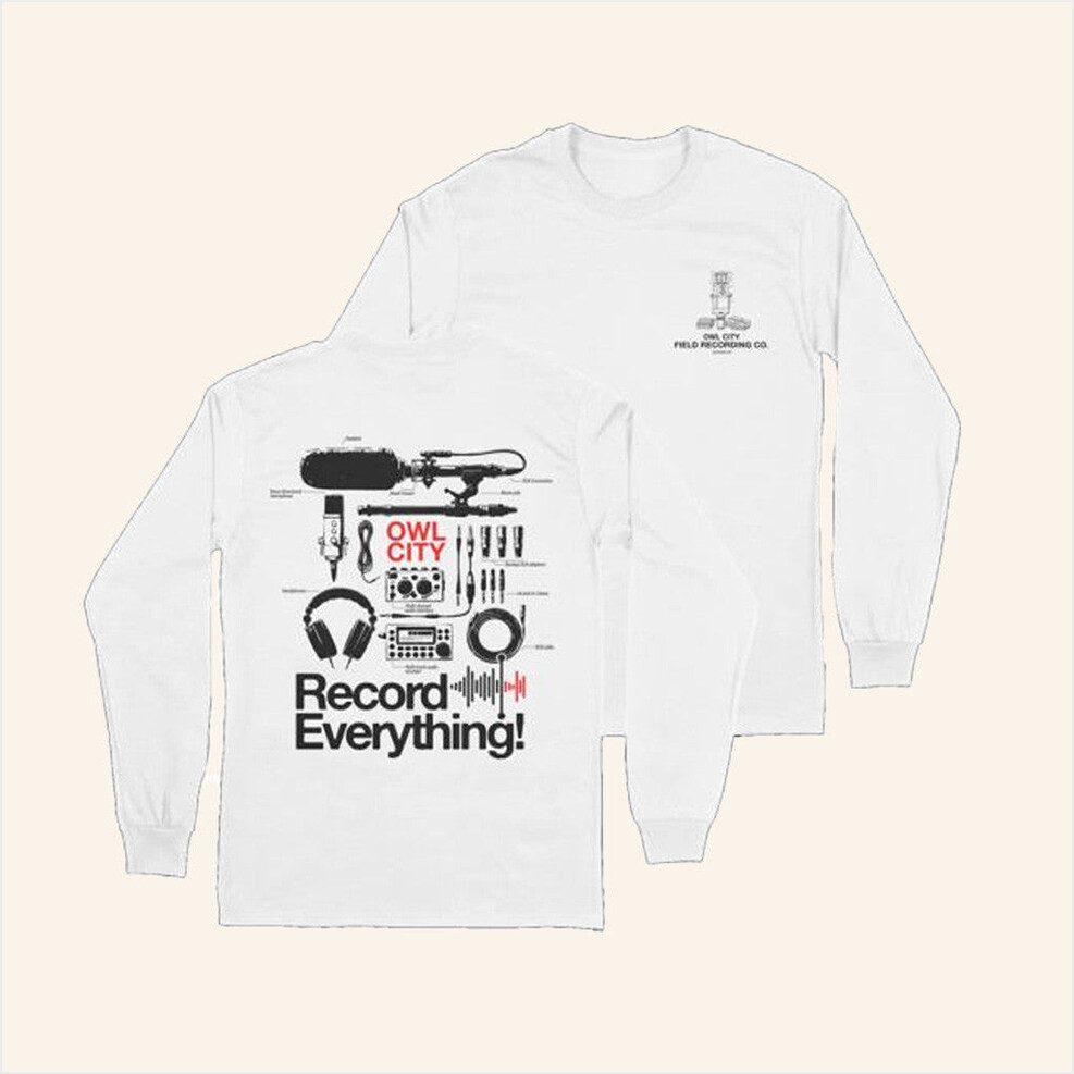 Owl City Music Merch Record Everything Long Sleeve Shirt Friends Gifts Birthday Gifts For BFF-1