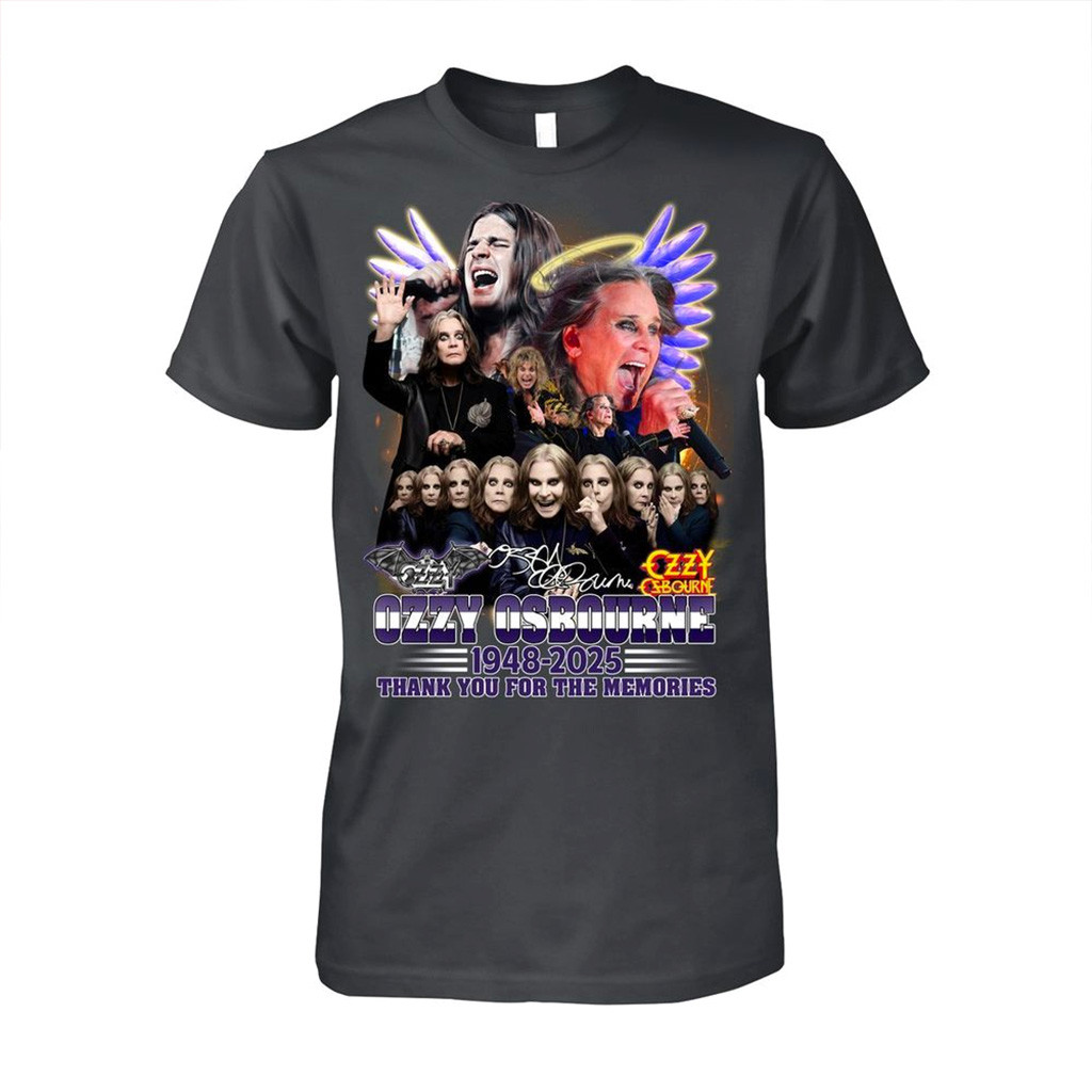 Ozzy Osbourne 1948 2025 Thank You For The Memories T-Shirt RIP Ozzy Osbourne Shirt-1