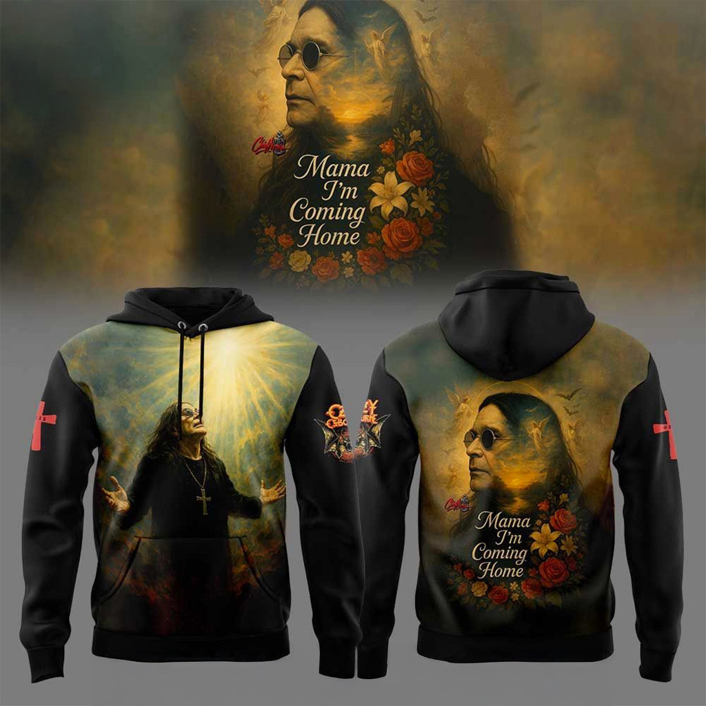 Ozzy Osbourne Mama Im Coming Home Hoodie RIP Ozzy Osbourne Merch Gifts For Husband-1
