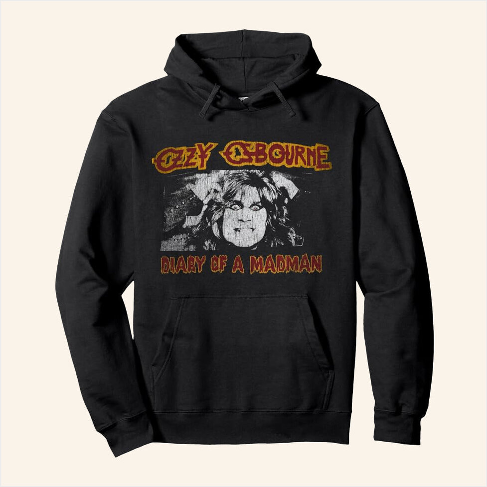 Ozzy Osbourne Merch Diary Of A Madman Hoodie Birthday Gift Ideas For Dad Gifts For BFF-1