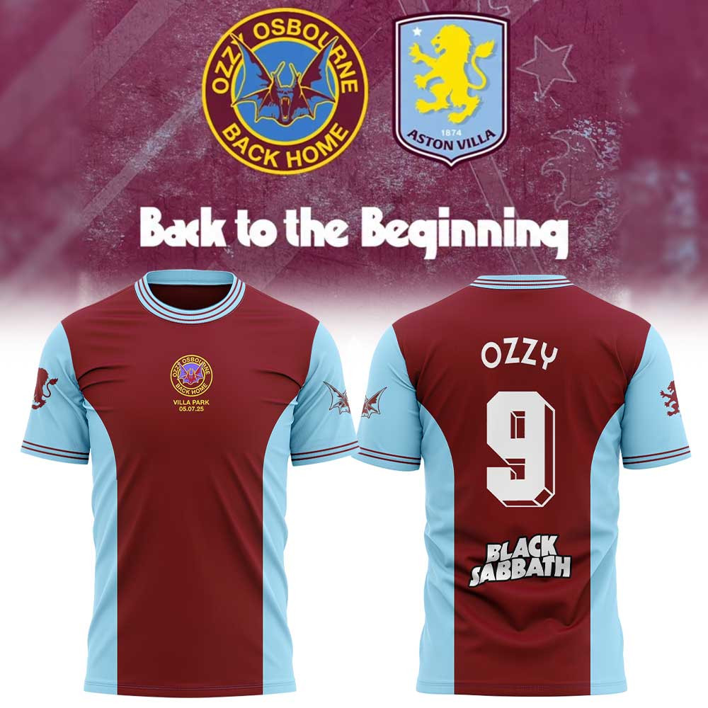 Ozzy X Aston Villa Back Home Collection Shirt Unique Gifts For Music Lovers-1