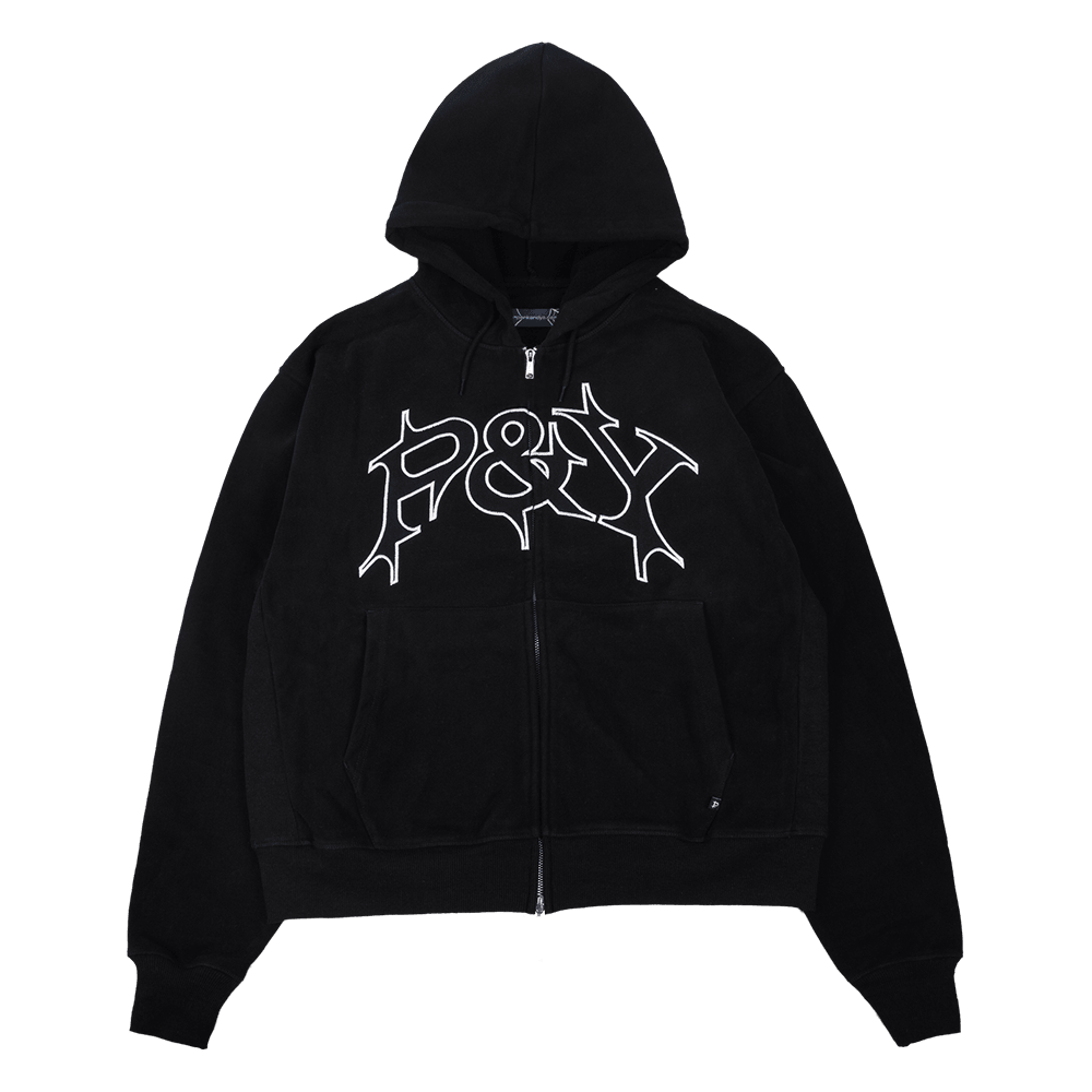 P&Y Merch P And Y Black Zip Hoodie Punkandyo Hoodie Mother's Day Gift Ideas For Wife-1