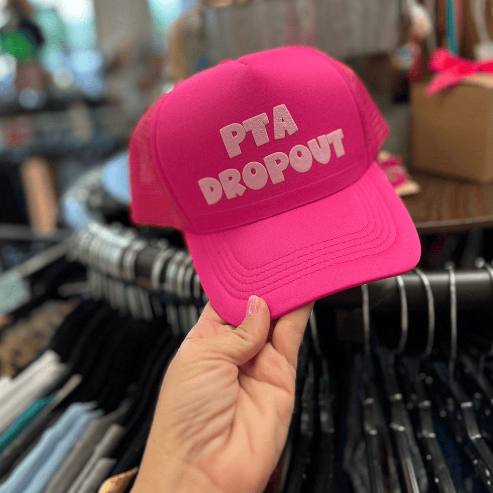 PTA Dropout Hat PTA Dropout Pink Trucker Hat Gifts For Wife-1