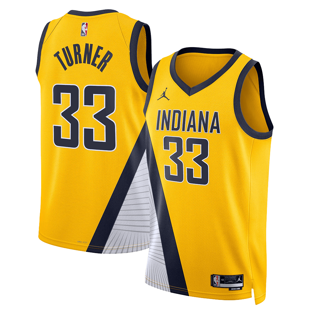 Pacers NBA Finals Merch Indiana Pacers Myles Turner 33 Swingman Jersey Fans Gifts-1