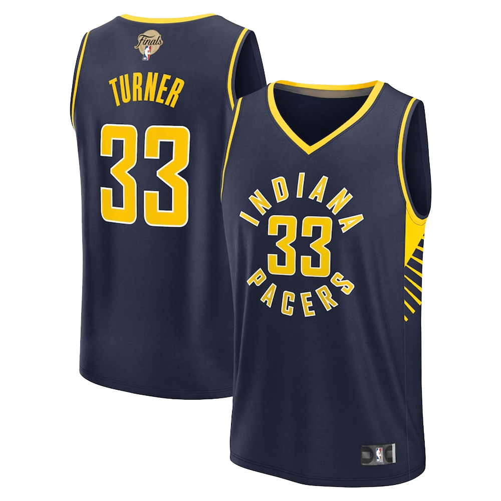 Pacers NBA Finals Merch Indiana Pacers Myles Turner 33 Swingman Jersey Gifts For Fans-1
