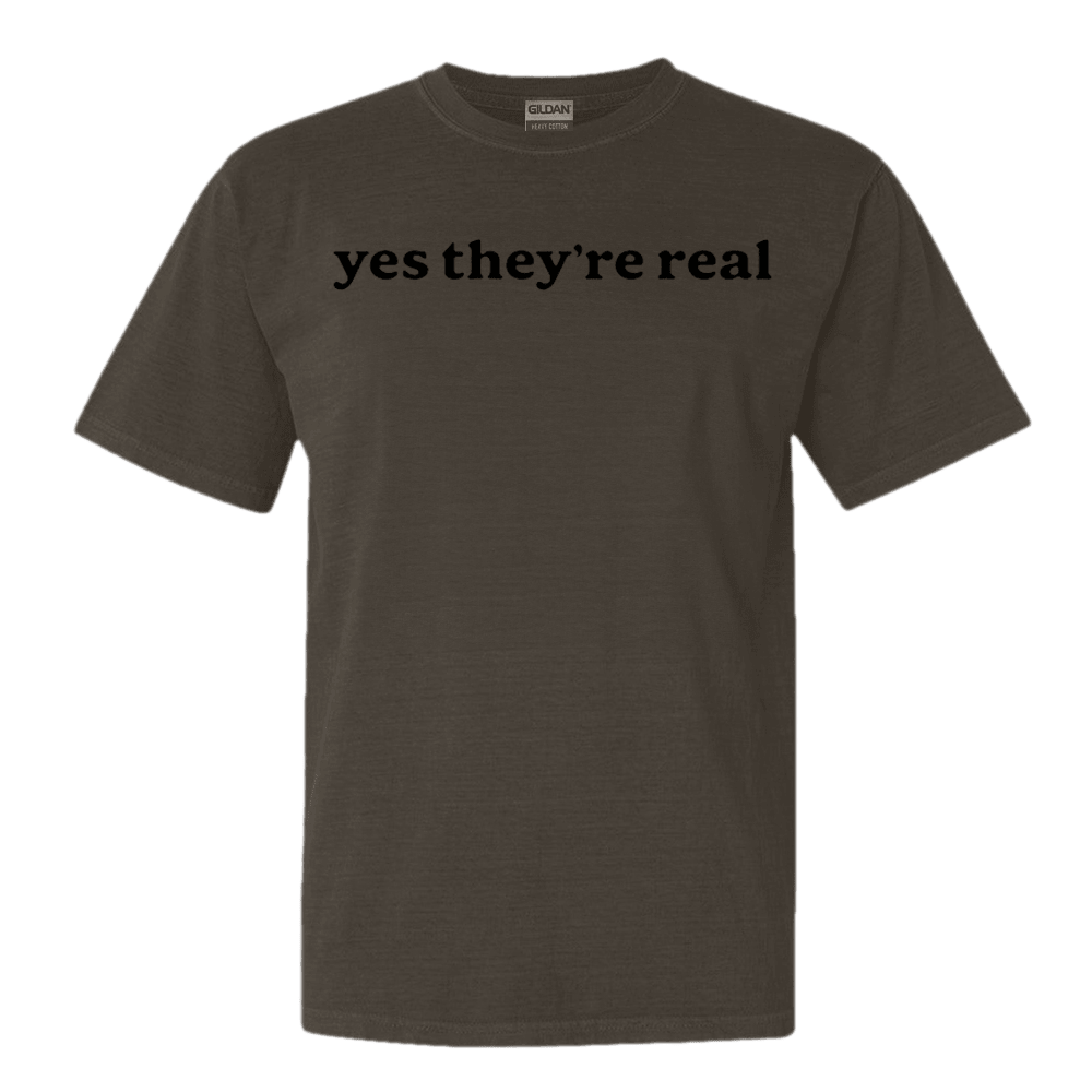 Paige Spiranac Shirt Yes They're Real T-Shirt Father's Day Gifts For Husband-1