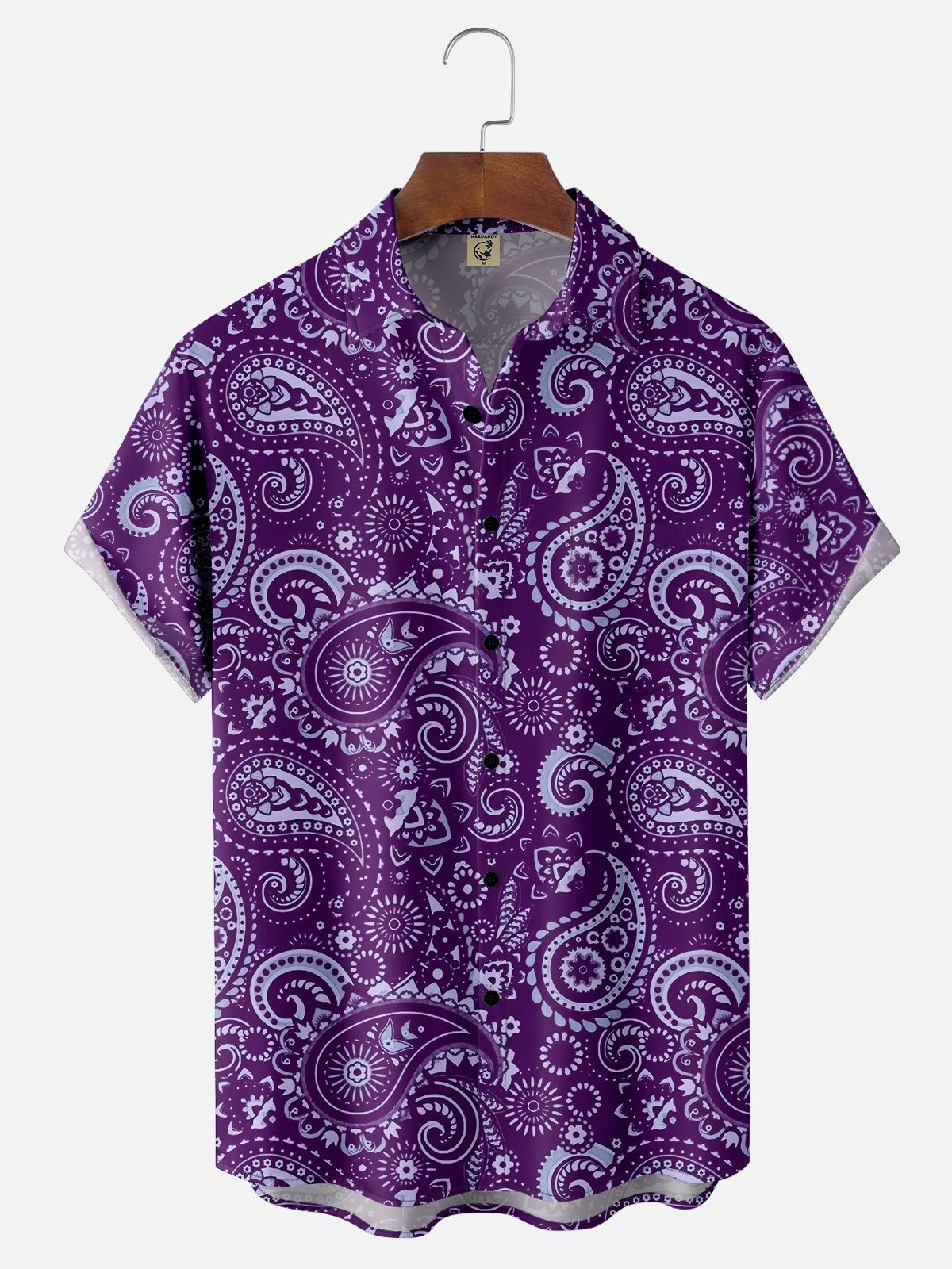 Paisley Art Floral Chest Pocket Casual Shirt-1