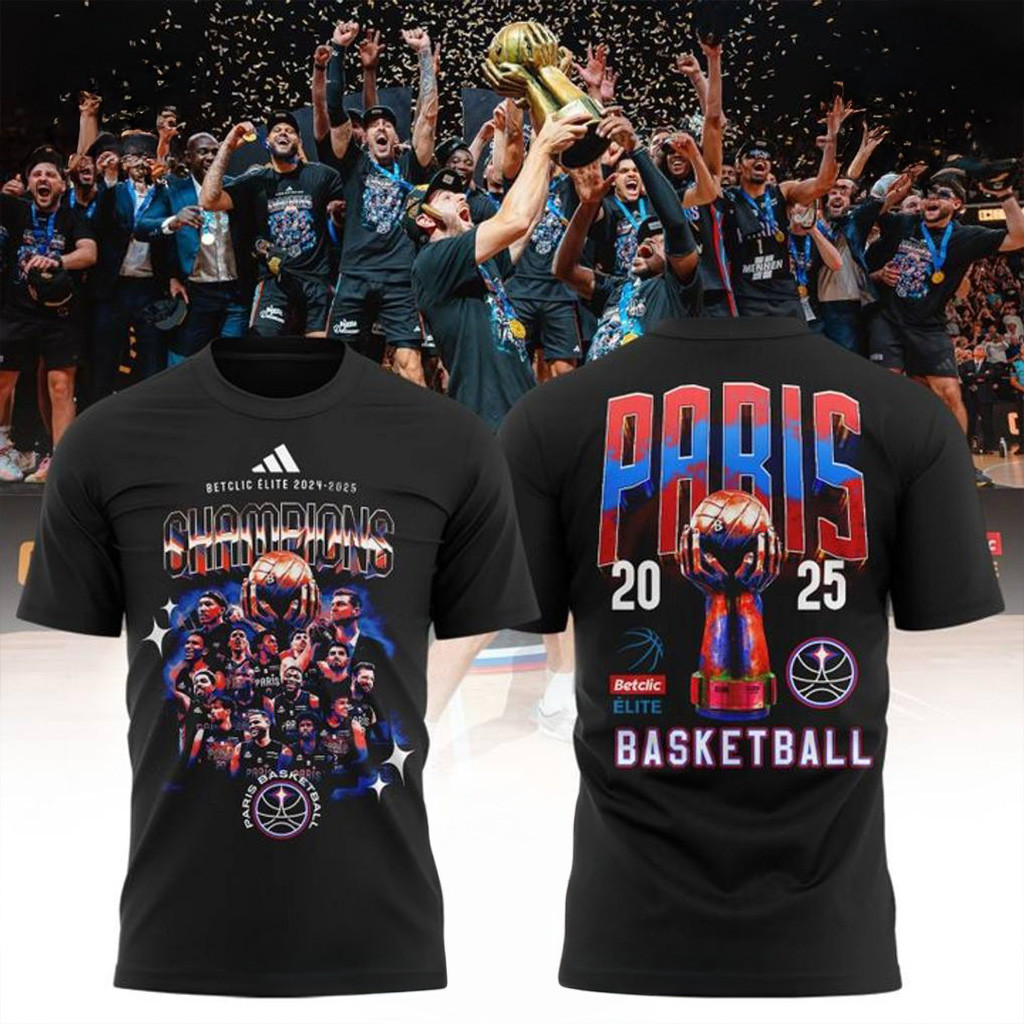 Paris Basketball 2025 Champions De France Special T-Shirt Best Gift For A Basketball Fan-1